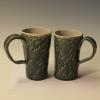 Two mugs 3.75" dia x 6" h